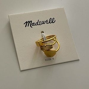 NWT: Madewell Ring Set
